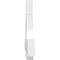Ekena Millwork Ericson Architectural Grade PVC Gable Bracket, 48"W x 16"H x 2"D x 4"F, 8/12 Pitch GBP048X16X0204ERI00 - alternate 2